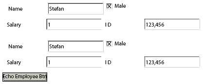 Bttom 4 fields filled-in after response in preview.